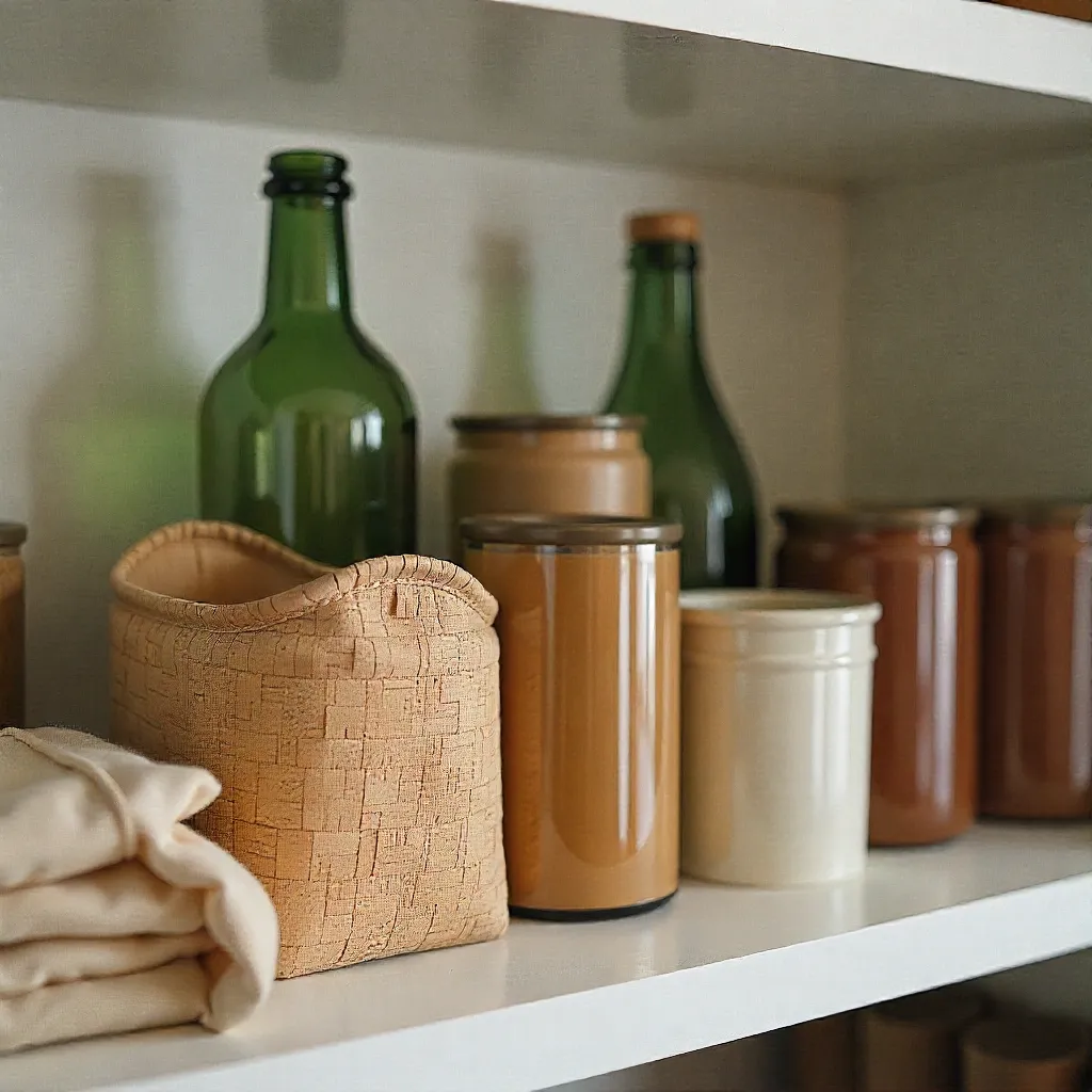 Various natural storage materials displayed together